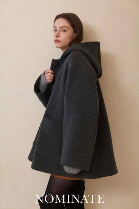 Joy Cashmere Blend Hooded Coat ¥71,820