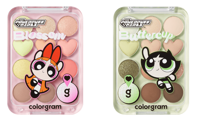 ※写真左から05 ブロッサム+コーラル=♥、 06 バターカップ+ブラウン=♥