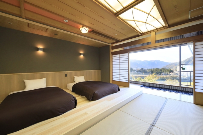 ＜客室＞ 越後の雄大な自然を心ゆくまでご堪能いただける全7タイプのお部屋。