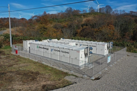 電気自動車用蓄電池を活用した 当社初の定置用蓄電池システムの実証実験開始 　～風力発電所に併設し、 再生可能エネルギーの電力需給の安定化を目指す～