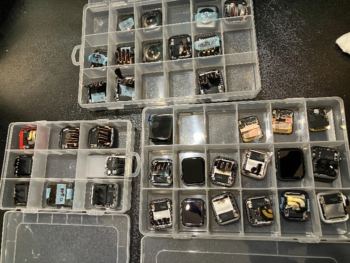 数十台の検証用ジャンクWatch