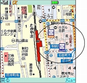 「ケータイブックマークhoop」画面ショット