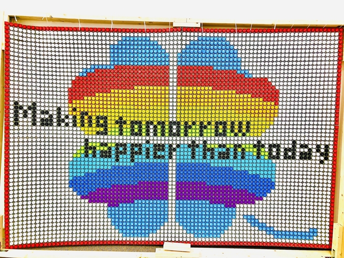 ペットボトルキャップアート