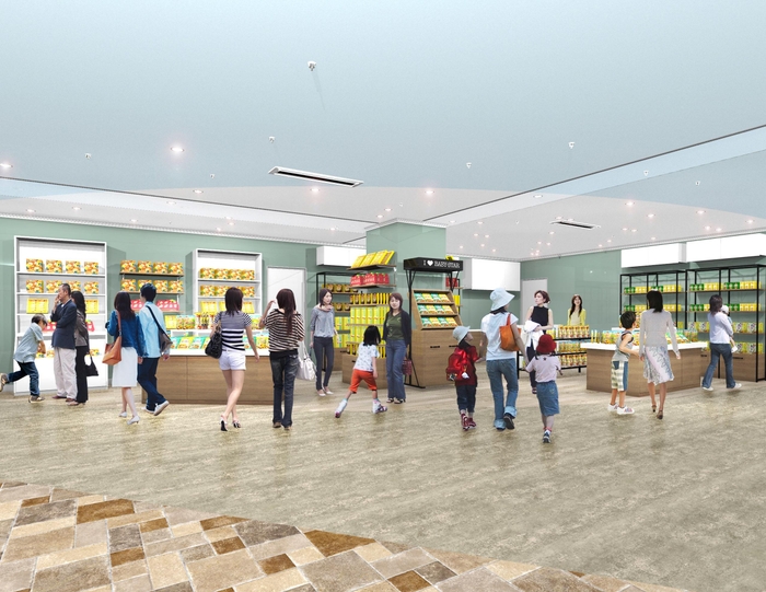 物販エリア「おやつマルシェ」(イメージ)