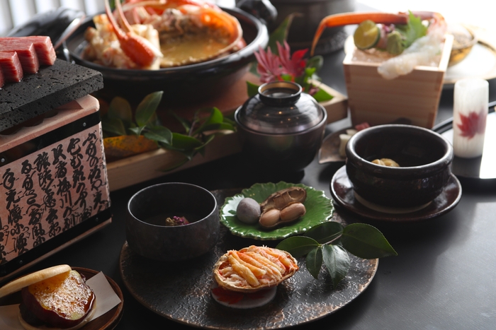 冬には自慢の蟹料理も