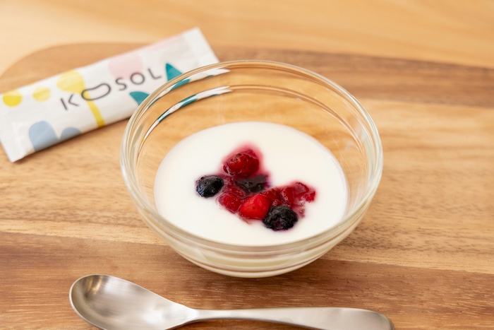 ヨーグルトやドリンクに混ぜて