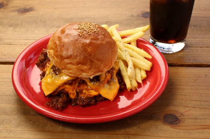 ダブルチーズスラッピージョーセット 1490円(ポテト・ドリンク付き)