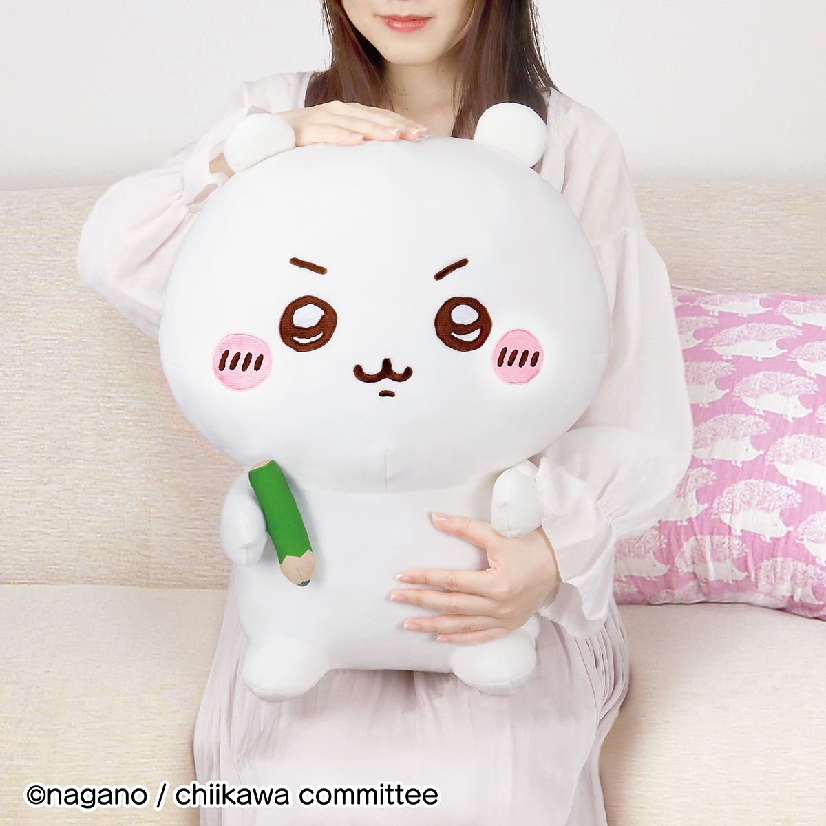 PCクッション ちいかわ いっしょにお勉強!(使用イメージ3)