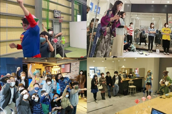 各会場コスプレなども現れて大盛り上がり!