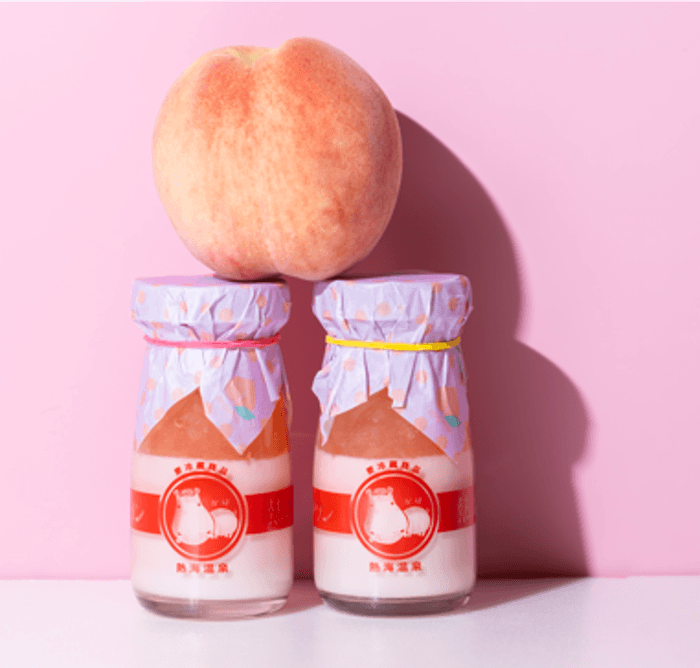 周年祭限定プリン　ももプリン