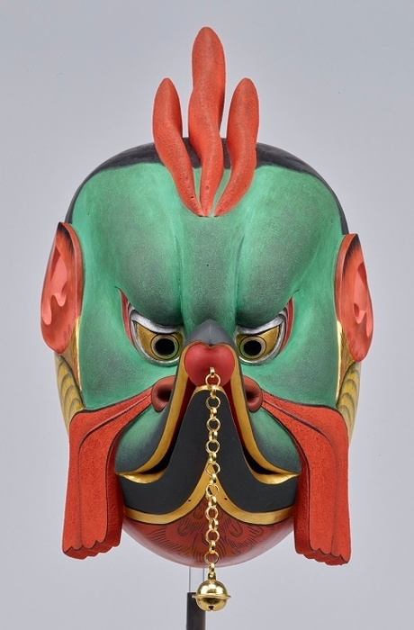 画像13. 復元模造 伎楽面 迦楼羅 (令和元年・2019) 松久宗琳佛所作 東京国立博物館蔵