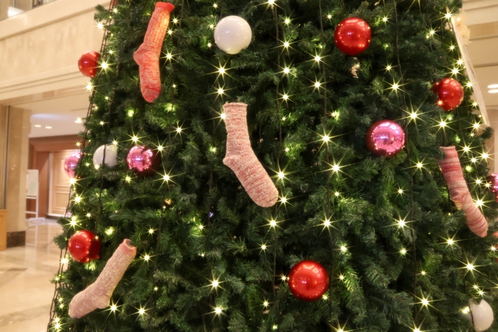 オーナメントには創喜のローゲージソックスが使用