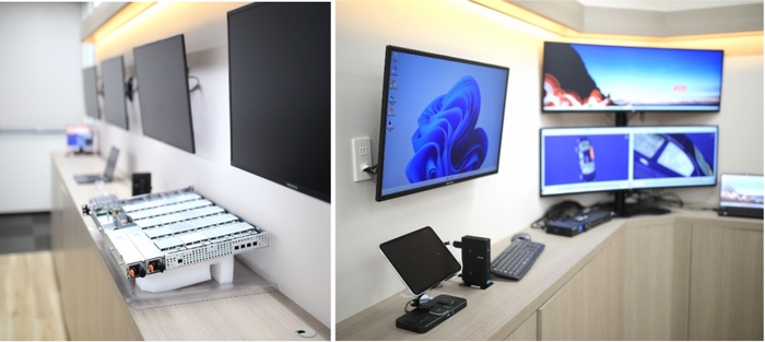 リモートPCアレイ三層分離デモ/vGPU比較デモ