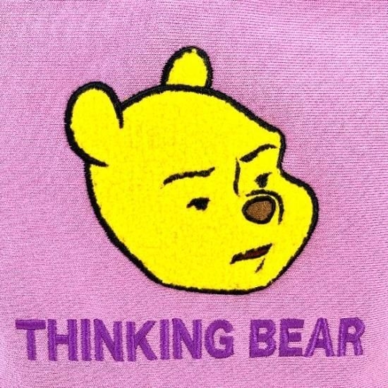 くまのプーさんのフェイスデザインのミニトート