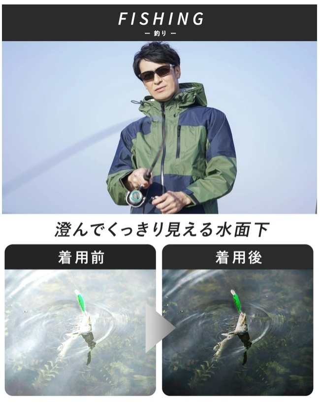 着用シーン フィッシング