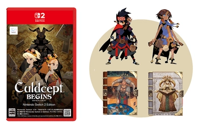 「カルドセプト®」シリーズ10年ぶりの完全新作　Nintendo Switch 2 / Nintendo Switchソフト
【カルドセプト ビギンズ】の早期購入特典が決定！
歴代キャラクターのアバターなど豪華ＤＬＣが手に入る