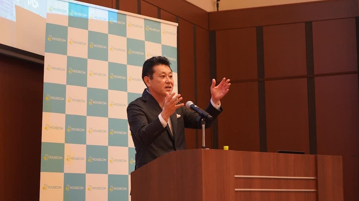 (ハウスコム代表 田村 穂 セミナーの様子)