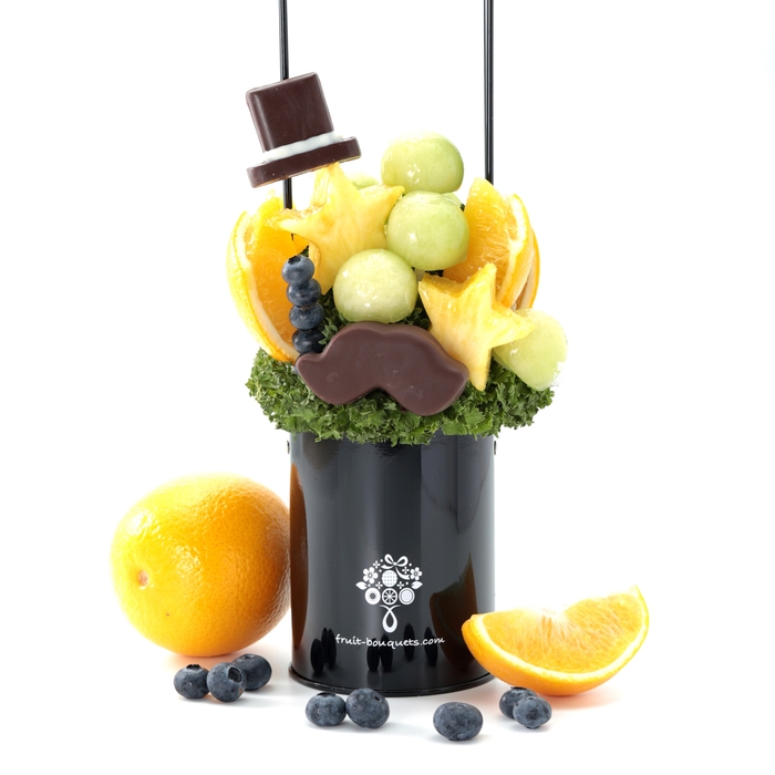 ポップな口ヒゲやハットのチョコがかわいい