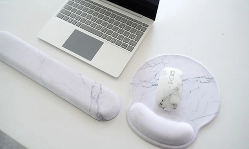 和をまとう大理石柄ワイヤレスマウスとパームレストが新発売