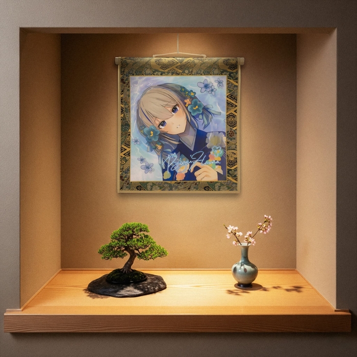 推し色紙掛け軸_表