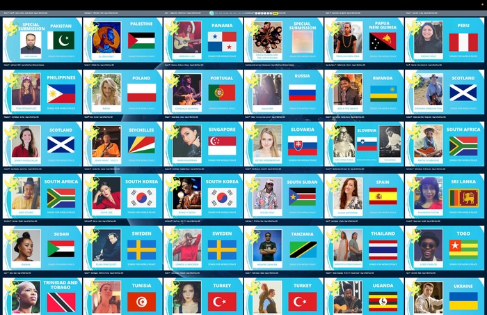 Songs for World Peace artists