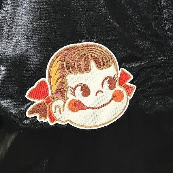ペコちゃんのクールなコラボ刺繍スカジャン