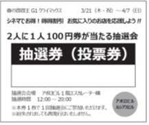 抽選券(投票券)