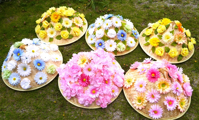 日よけフラワーハット