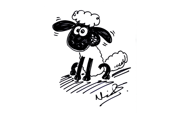 「ニック・パーク監督によるショーン」 (『ウォレスとグルミット 危機一髪!』)© Aardman / Wallace & Gromit Ltd 1995