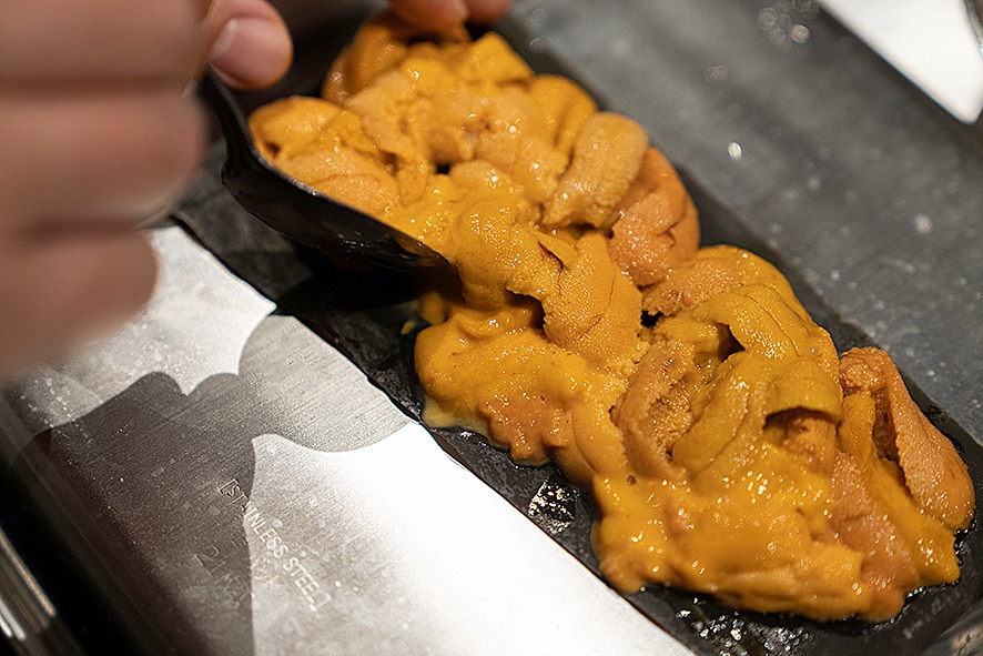 だし処 船場山本 うに昆布締め