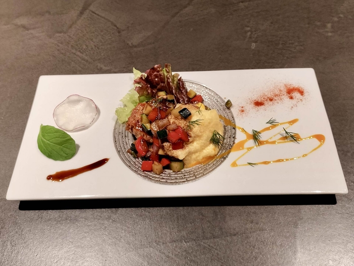 山形豚肩ロースと夏野菜のすき焼き