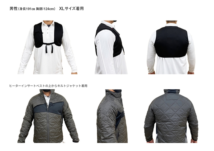 XLサイズ着用画像(男性 身長191cm)