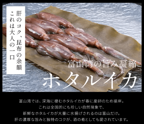 ホタルイカ昆布〆