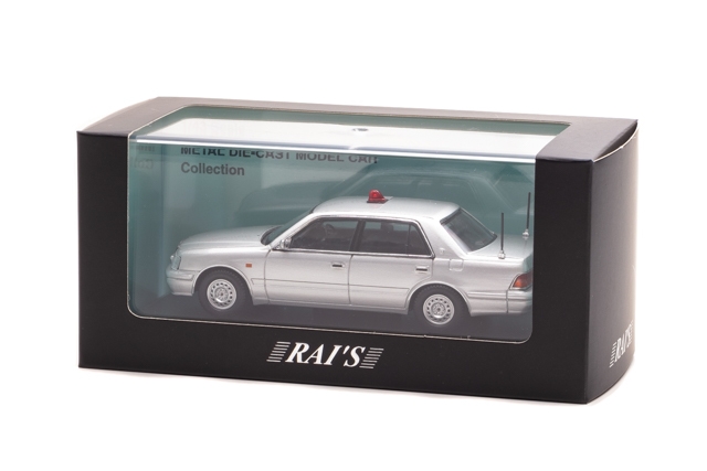 1/43 トヨタ クラウン (JZS155Z) 2000 大阪府警察交通部交通機動隊車両 (覆面 銀):パッケージ