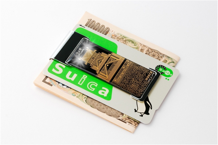 FLASH 熊本城 基板アート ICカードクリップ(宇土櫓)