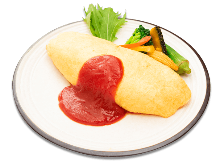 迷ったらまずはスタンダードな特製ケチャップオムライスを!