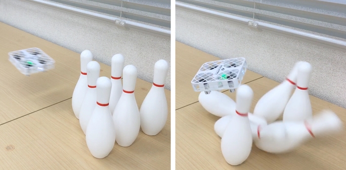 フルカバードローンならではの遊び方も!