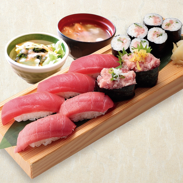 最強本まぐろセットハーフ通常¥2,180(税込)→半額¥1,090(税込)