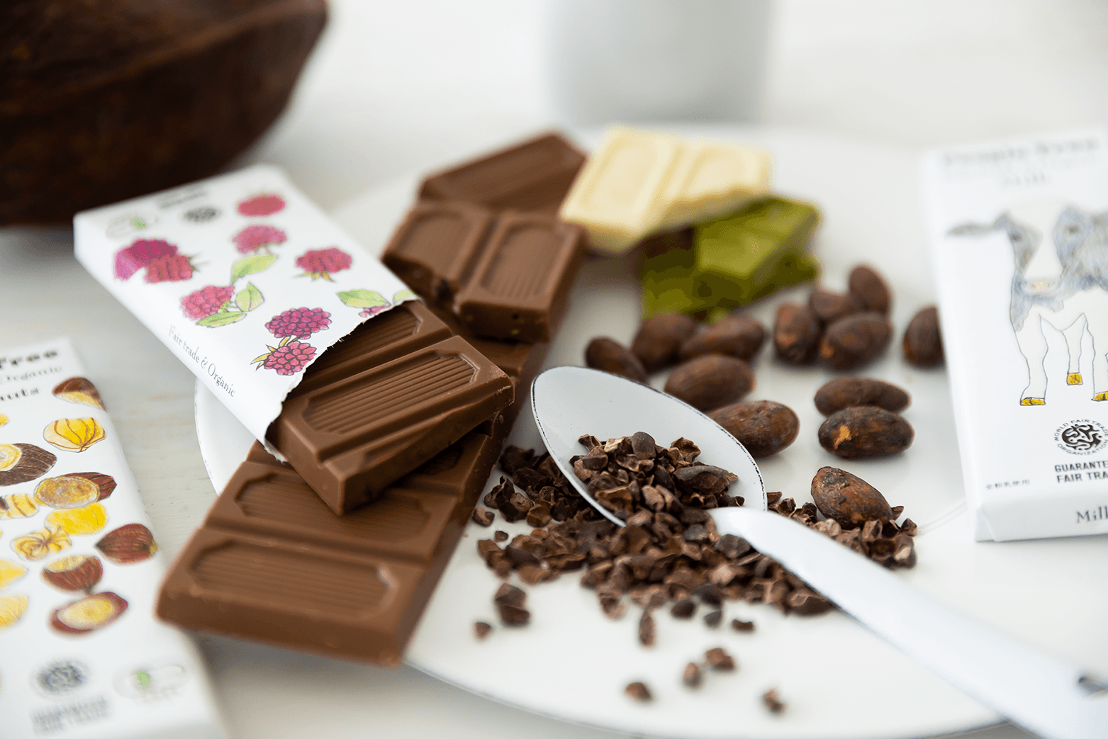 フェアトレード&オーガニックチョコ 板チョコ(2)
