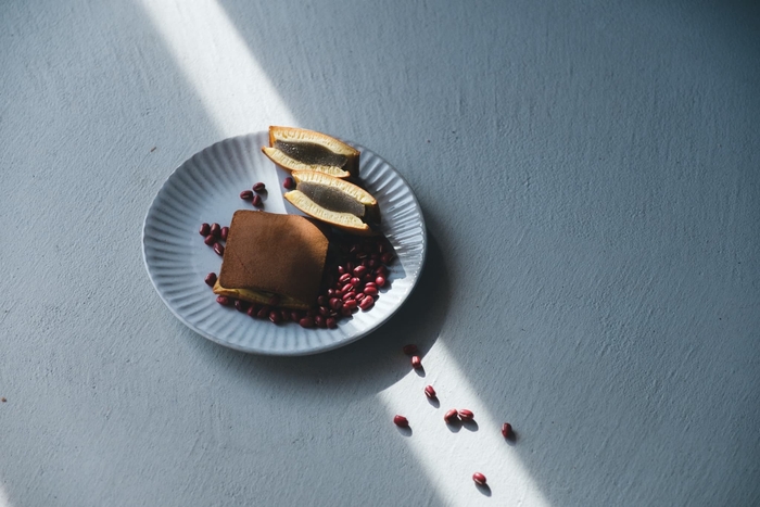 塩の結晶をイメージして作った四角いどら焼き