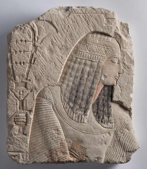 《貴族の男性のレリーフ》前1292～前1075年頃　ブルックリン博物館蔵　Photo：Brooklyn Museum