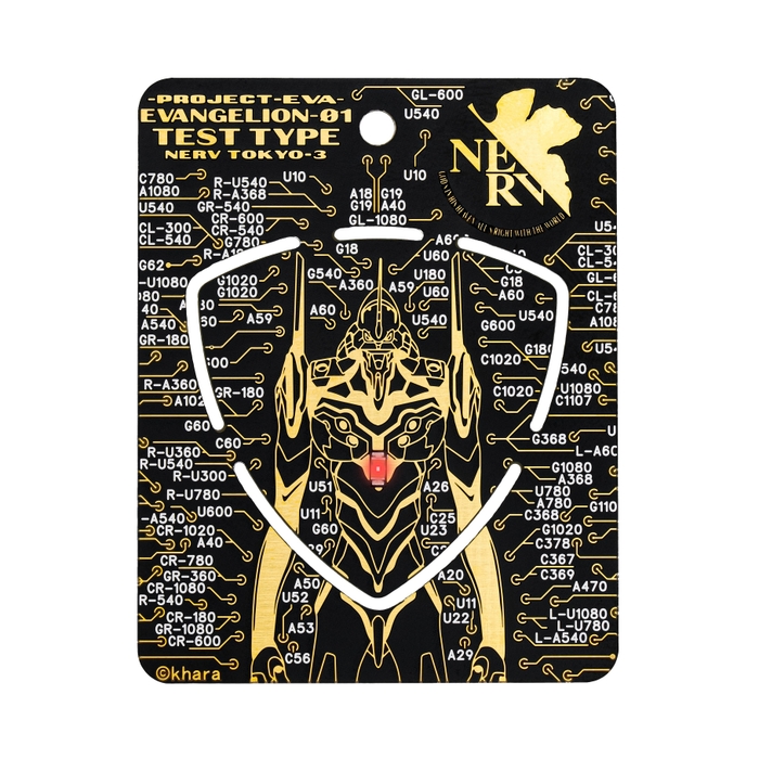 FLASH EVA01 ピックキーホルダー 黒 表