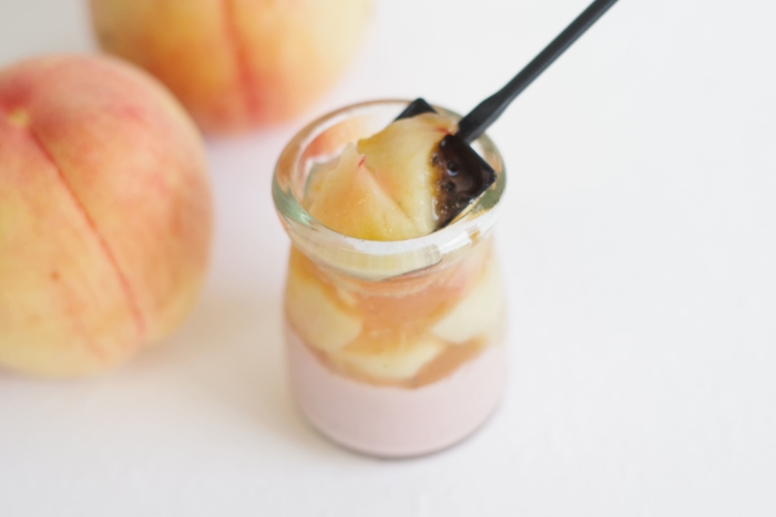 ジューシーな桃のおいしさが楽しめる!