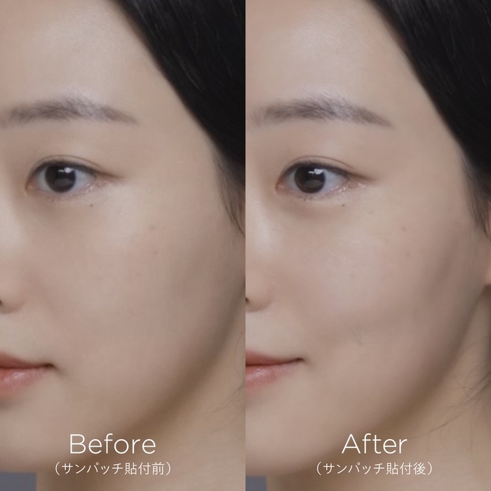 装着しているか分からない程に自然な見た目をキープ!是非動画にてご確認下さい。