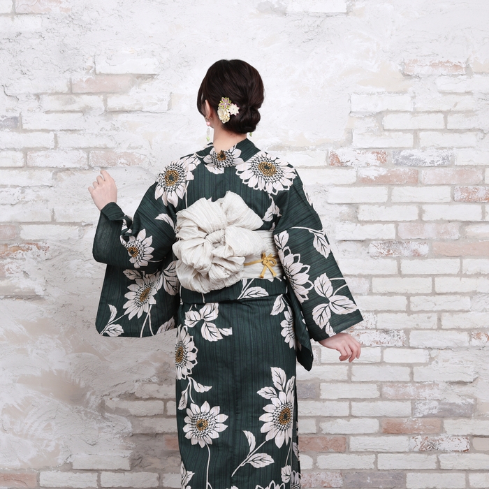 兵児帯アレンジ(ひまわり結び)