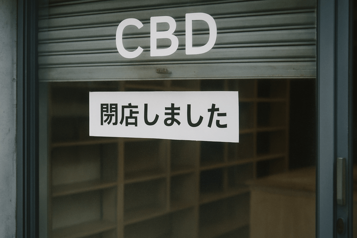 閉店したCBDショップ
