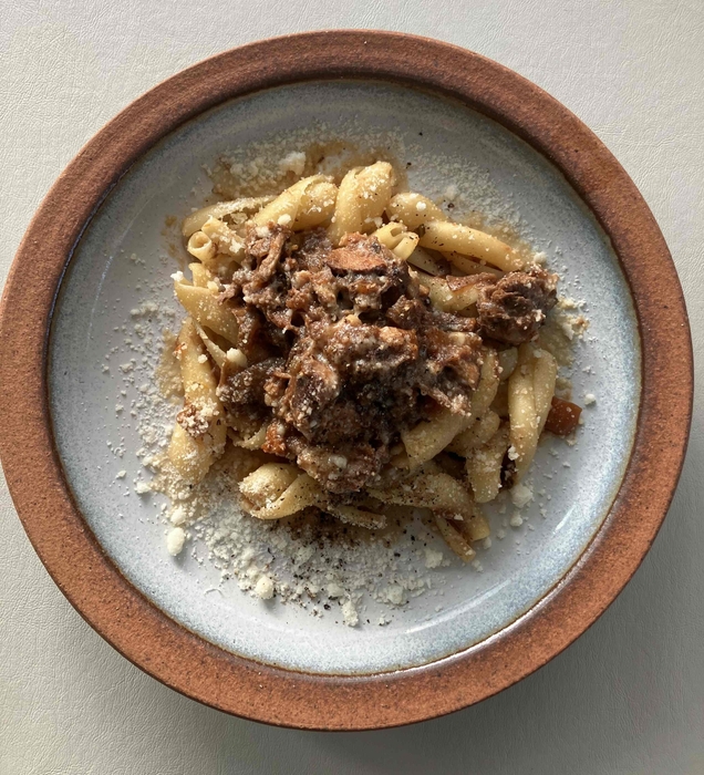 常陸の輝きのラグーソース ショートパスタ