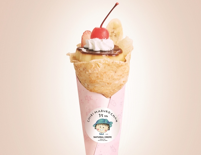 ナチュラルクレープ(B1F)まるちゃんのプリンアラモードクレープ