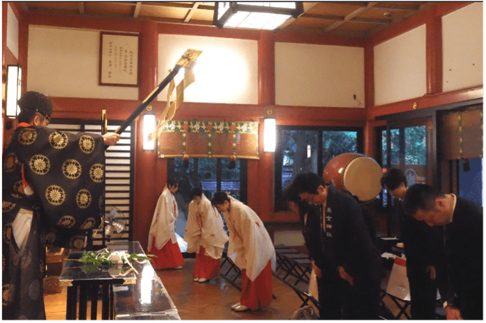 奉納式の様子