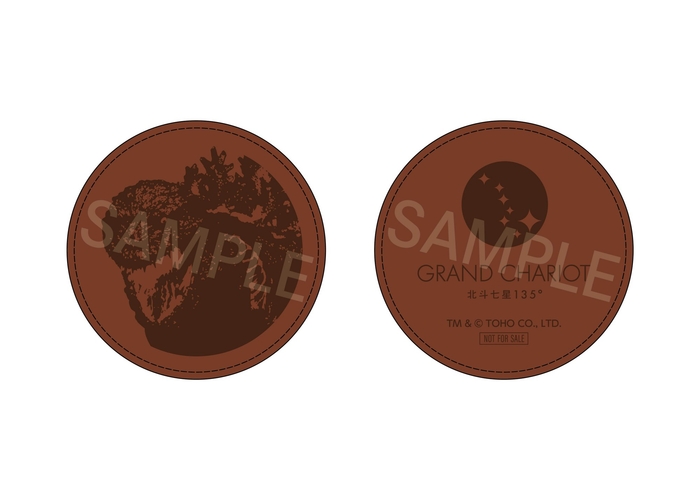 ▲ゴジラ合皮コースター